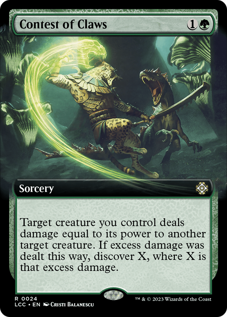 Contest of Claws (Extended Art) [The Lost Caverns of Ixalan Commander] - Trinity Hobby