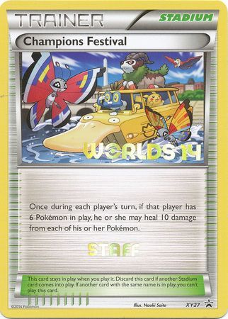 Champions Festival (XY27) (2014 Staff) [XY: Black Star Promos] - Trinity Hobby
