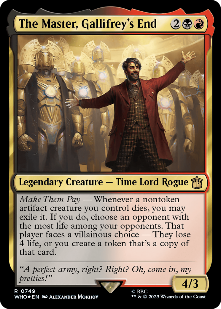 The Master, Gallifrey's End (Surge Foil) [Doctor Who] - Trinity Hobby