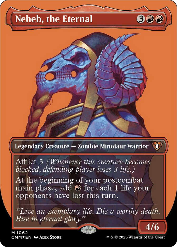 Neheb, the Eternal (Borderless Textured Foil Frame Break) [Commander Masters] - Trinity Hobby