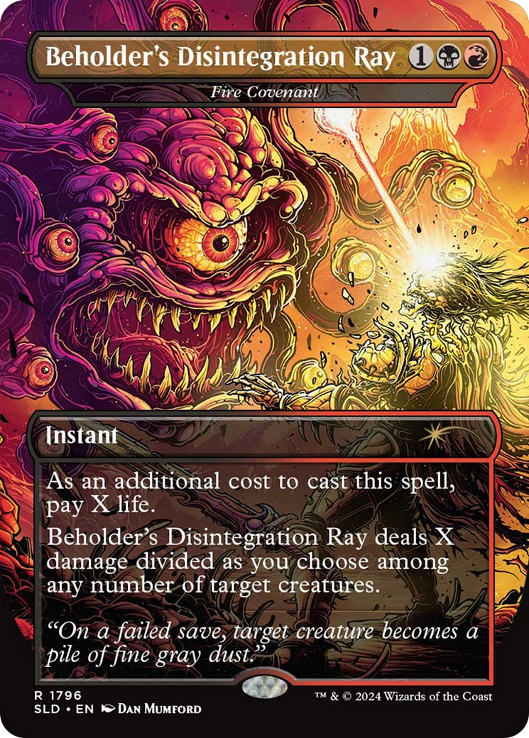 Beholder's Disintegration Ray - Fire Covenant [Secret Lair Drop Series] - Trinity Hobby