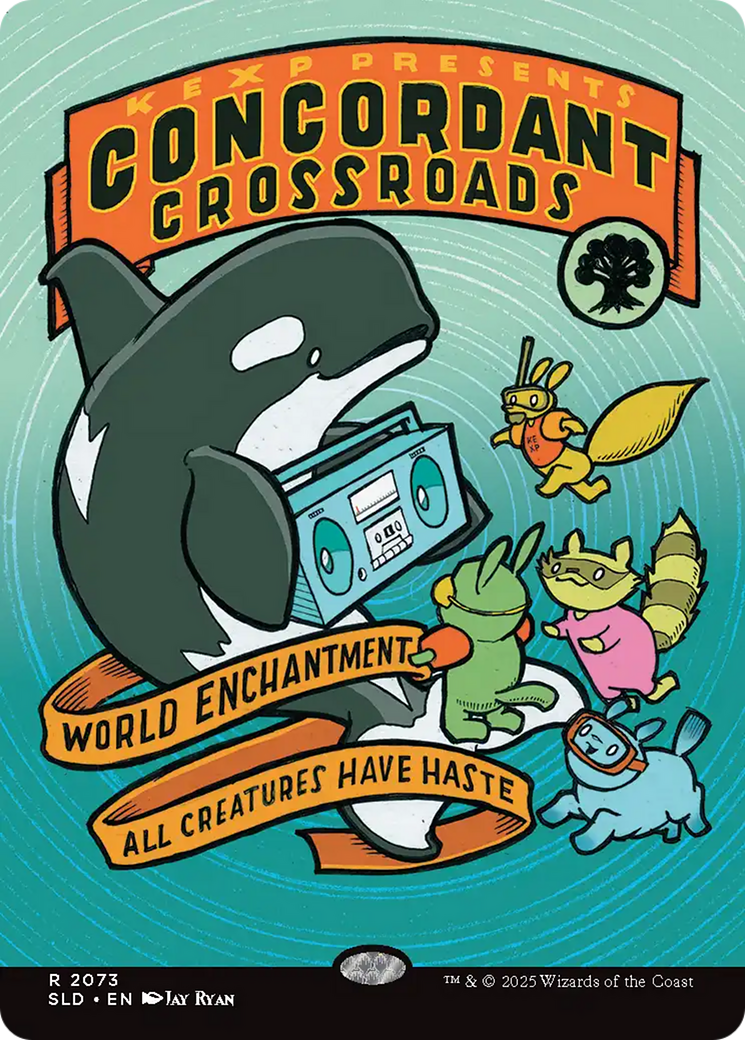 Concordant Crossroads  [Foil]  (SLD-2073) - [Secret Lair Drop] (Borderless) - Trinity Hobby