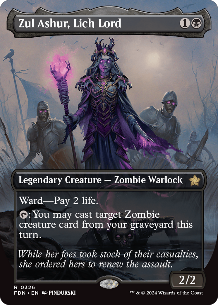 Zul Ashur, Lich Lord (Borderless) [Foundations] - Trinity Hobby