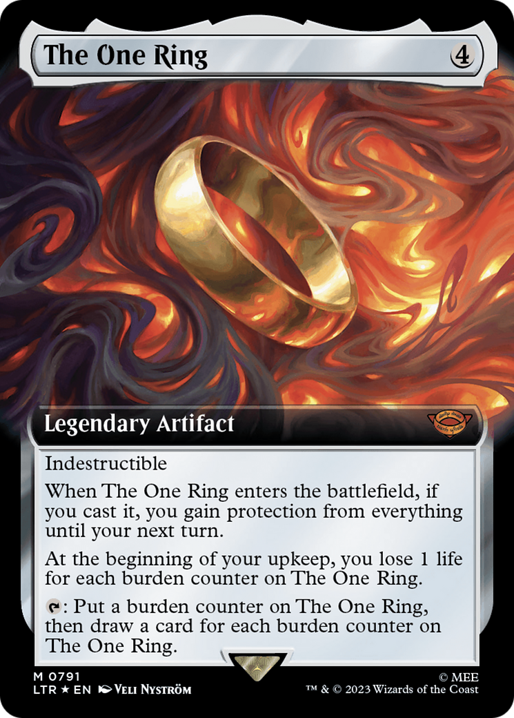 The One Ring (Extended Art) (Surge Foil) [The Lord of the Rings: Tales of Middle-Earth] - Trinity Hobby