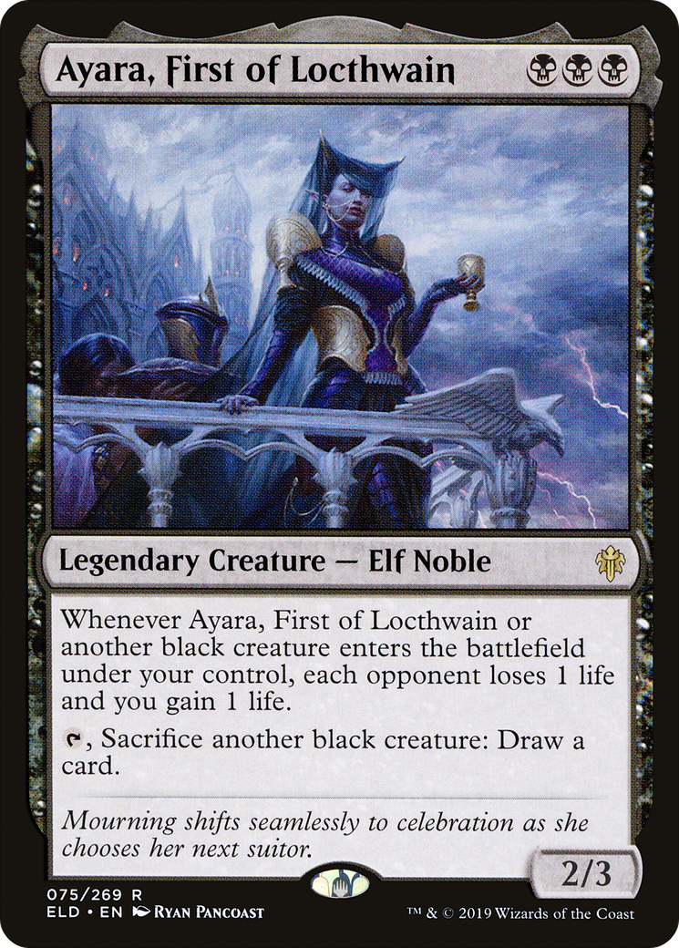 Ayara, First of Locthwain [Throne of Eldraine] - Trinity Hobby