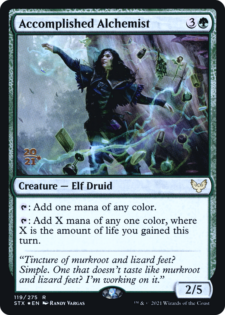 Accomplished Alchemist [Strixhaven: School of Mages Prerelease Promos] - Trinity Hobby