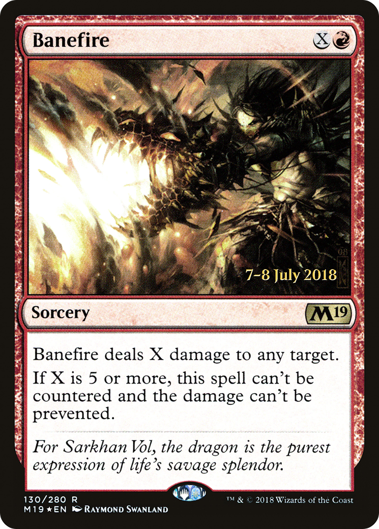 Banefire [Core Set 2019 Prerelease Promos] - Trinity Hobby