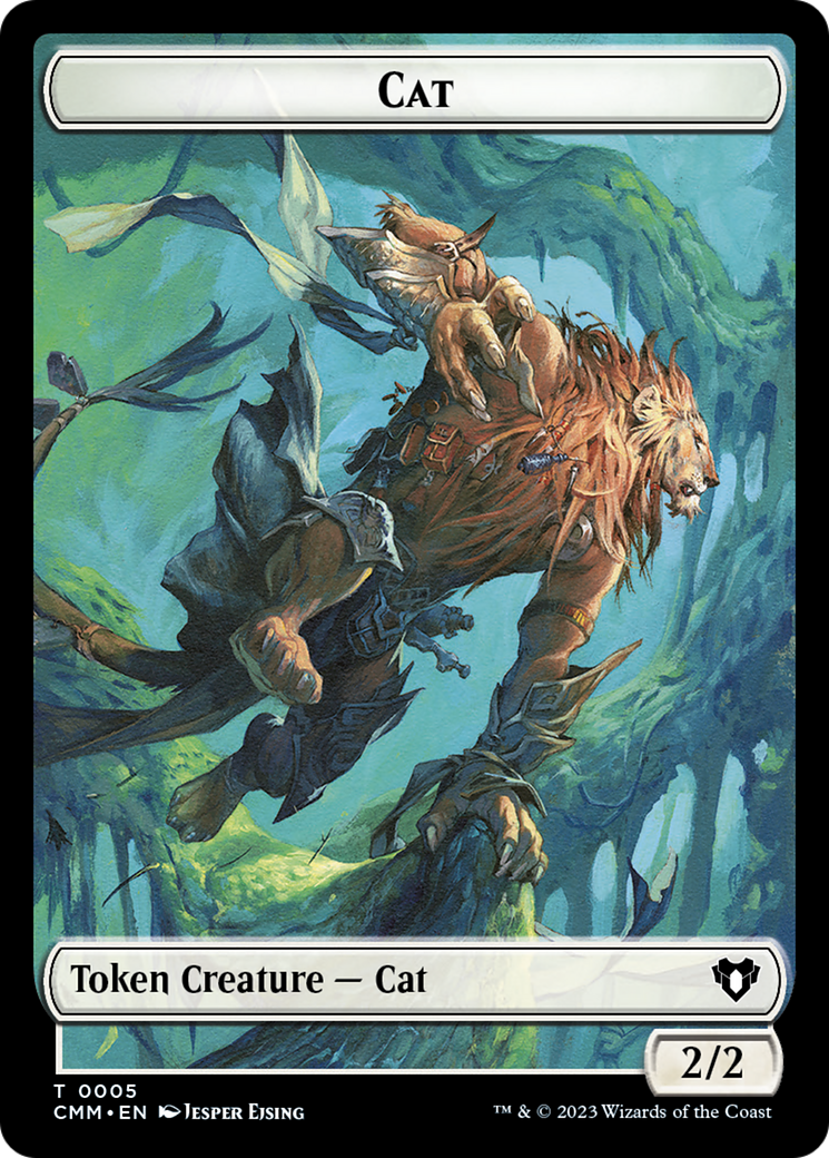 Cat Token (05) [Commander Masters Tokens] - Trinity Hobby