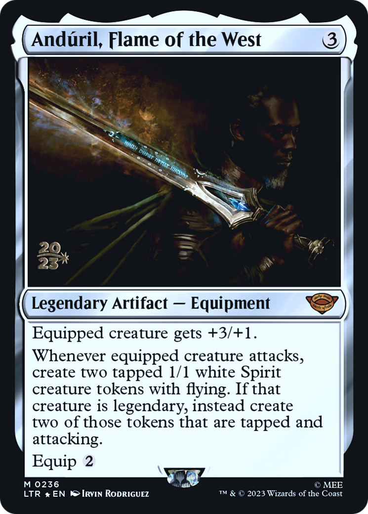 Anduril, Flame of the West [The Lord of the Rings: Tales of Middle-Earth Prerelease Promos] - Trinity Hobby