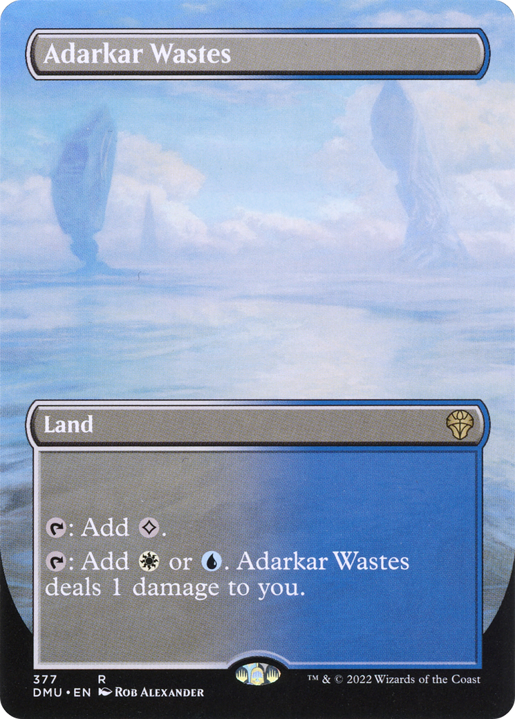 Adarkar Wastes (Borderless Alternate Art) [Dominaria United] - Trinity Hobby