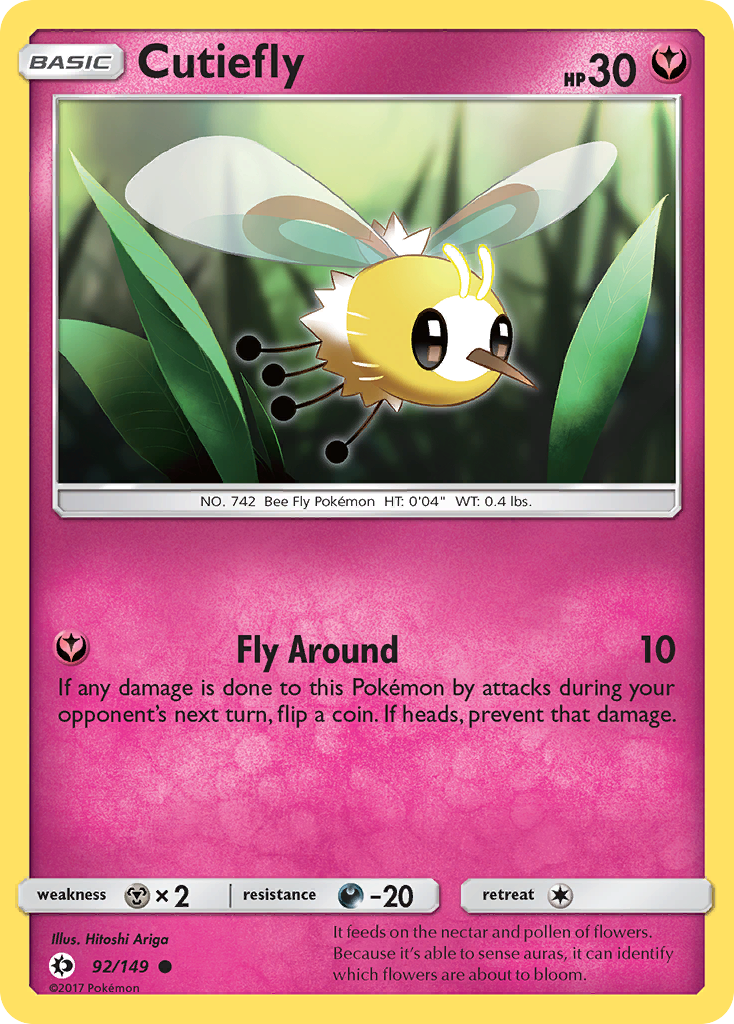 Cutiefly (92/149) [Sun & Moon: Base Set] - Trinity Hobby