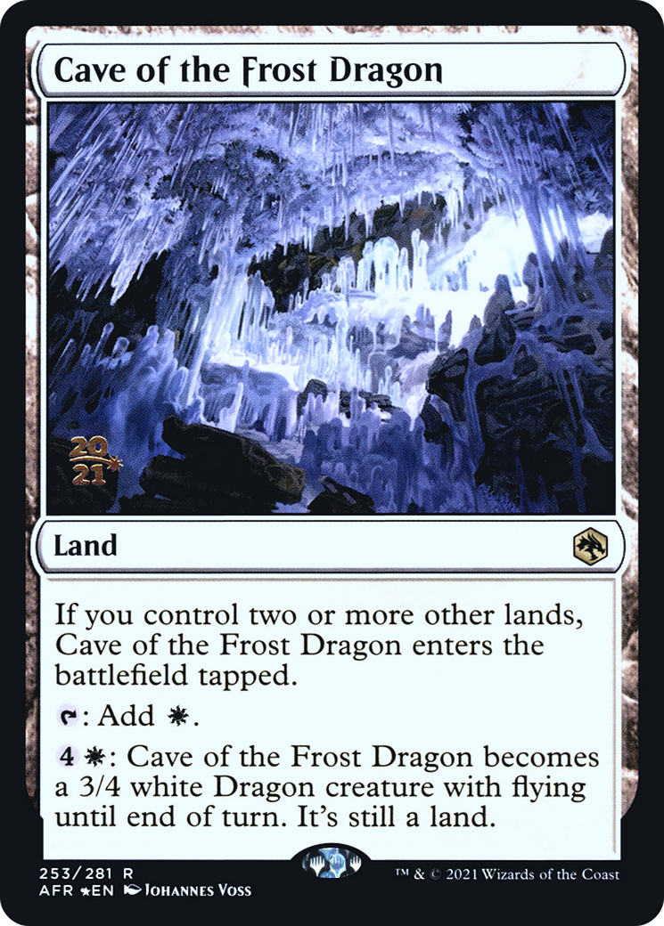 Cave of the Frost Dragon [Dungeons & Dragons: Adventures in the Forgotten Realms Prerelease Promos] - Trinity Hobby