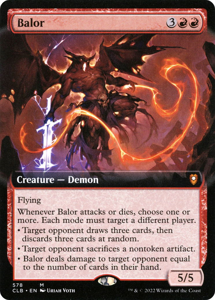 Balor (Extended Art) [Commander Legends: Battle for Baldur's Gate] - Trinity Hobby