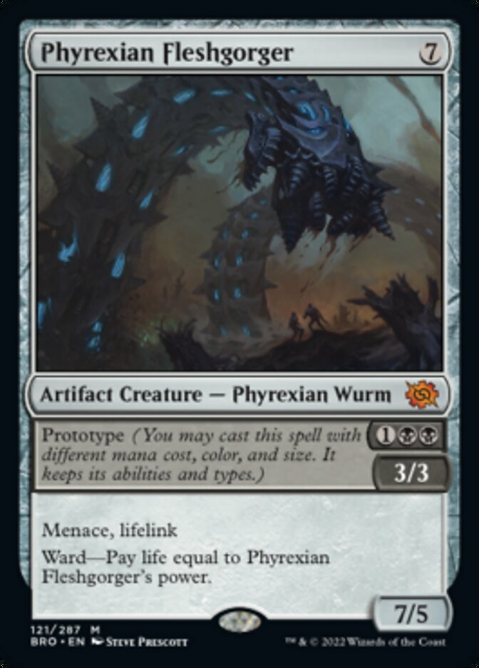 Phyrexian Fleshgorger (Promo Pack) [The Brothers' War Promos] - Trinity Hobby