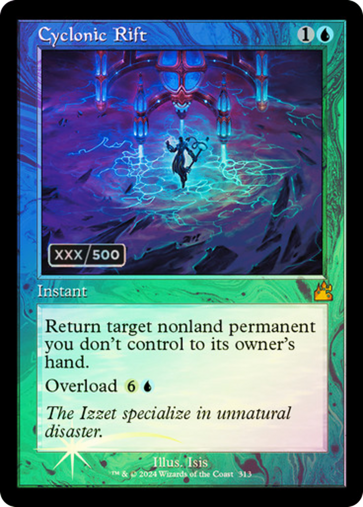 Cyclonic Rift (Retro) (Serialized) [Ravnica Remastered] - Trinity Hobby
