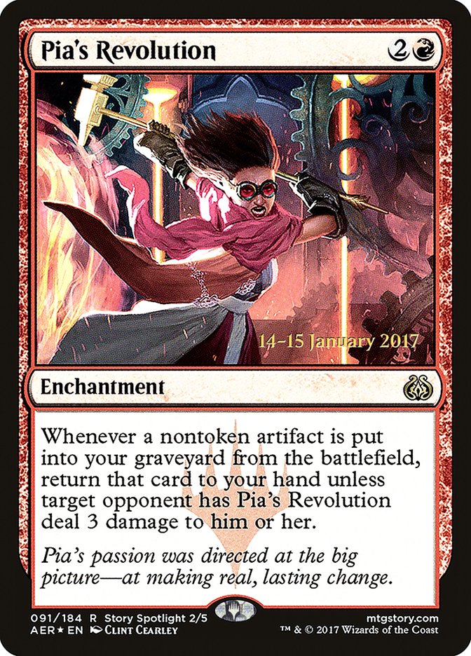 Pia's Revolution [Aether Revolt Prerelease Promos] - Trinity Hobby