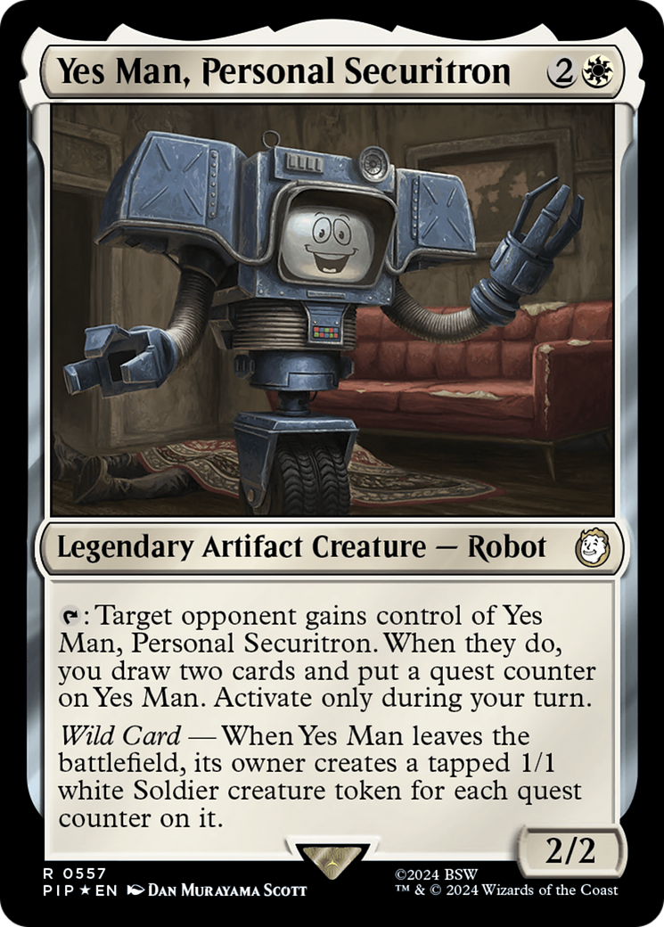 Yes Man, Personal Securitron (Surge Foil) [Fallout] - Trinity Hobby