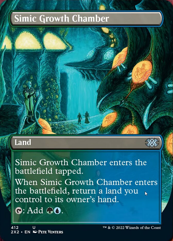 Simic Growth Chamber (Borderless Alternate Art) [Double Masters 2022] - Trinity Hobby