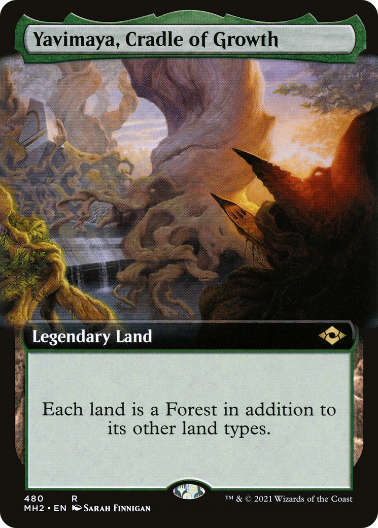Yavimaya, Cradle of Growth (Extended Art) [Modern Horizons 2] - Trinity Hobby