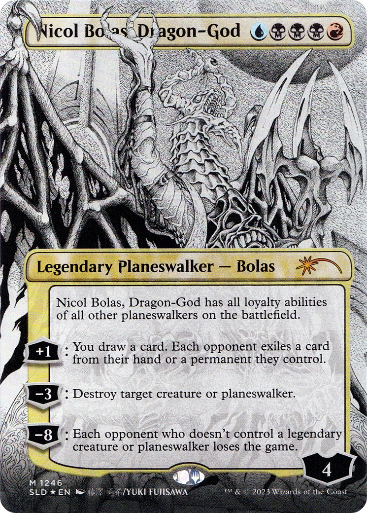 Nicol Bolas, Dragon-God (Borderless) [Secret Lair Drop Series] - Trinity Hobby