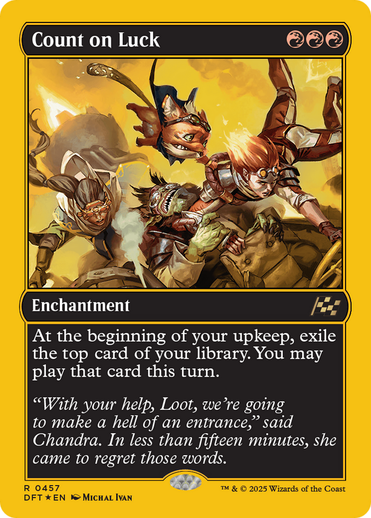 Count on Luck (First-Place Foil) [Aetherdrift] - Trinity Hobby