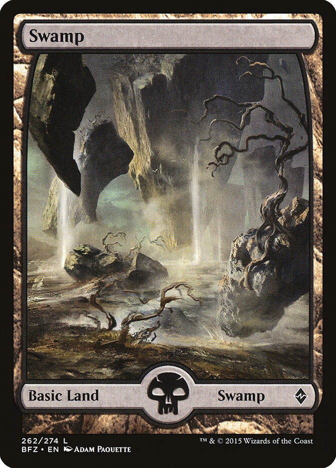 Swamp (262) (Full Art) [Battle for Zendikar] - Trinity Hobby