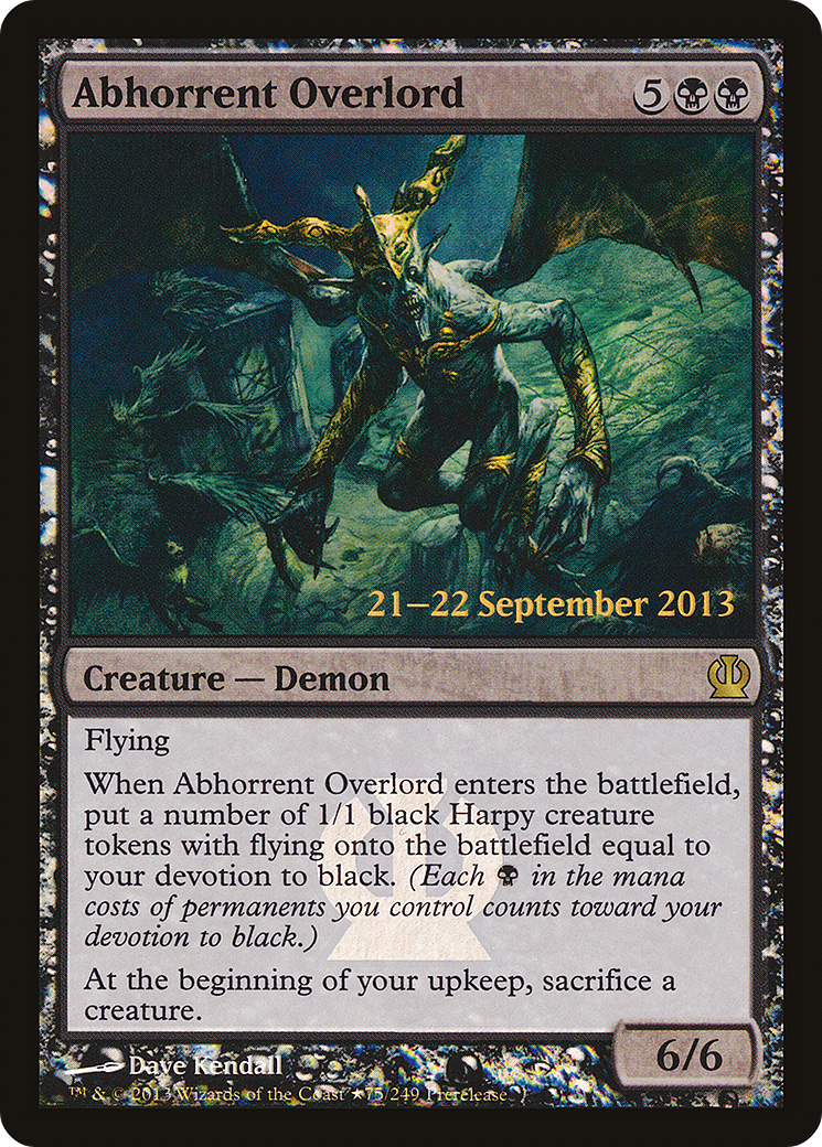 Abhorrent Overlord [Theros Prerelease Promos] - Trinity Hobby