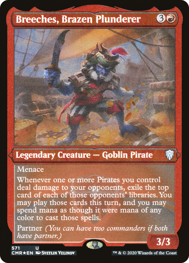 Breeches, Brazen Plunderer (CMR-571) - [Commander Legends] Foil - Trinity Hobby