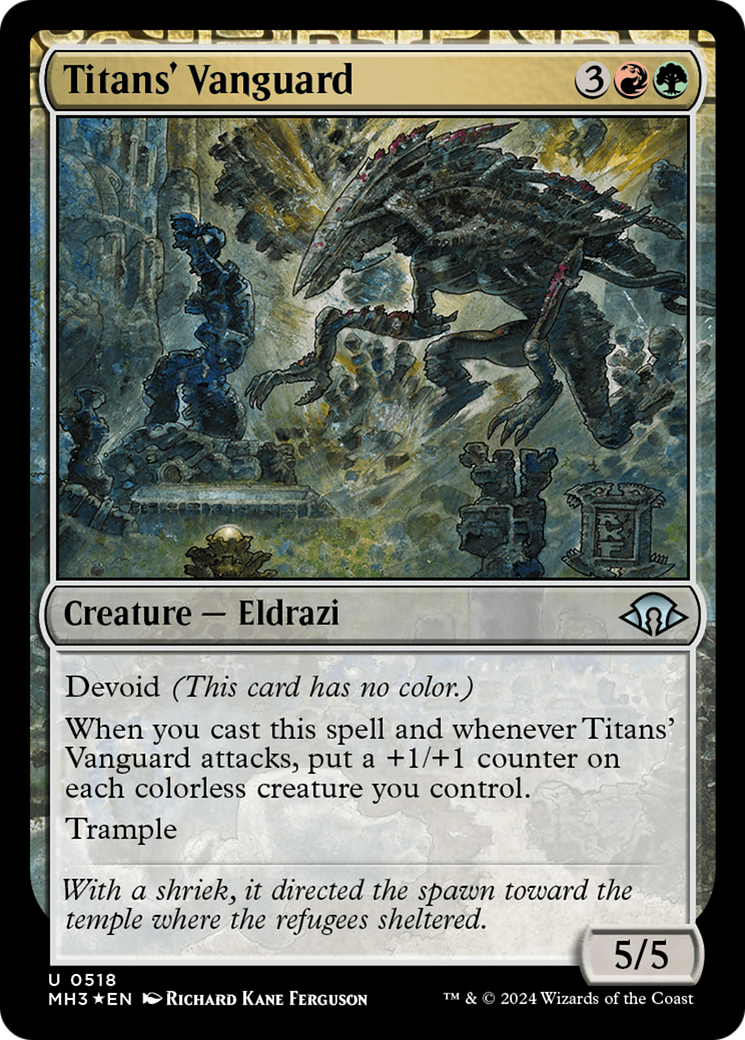 Titans' Vanguard (Ripple Foil) [Modern Horizons 3] - Trinity Hobby