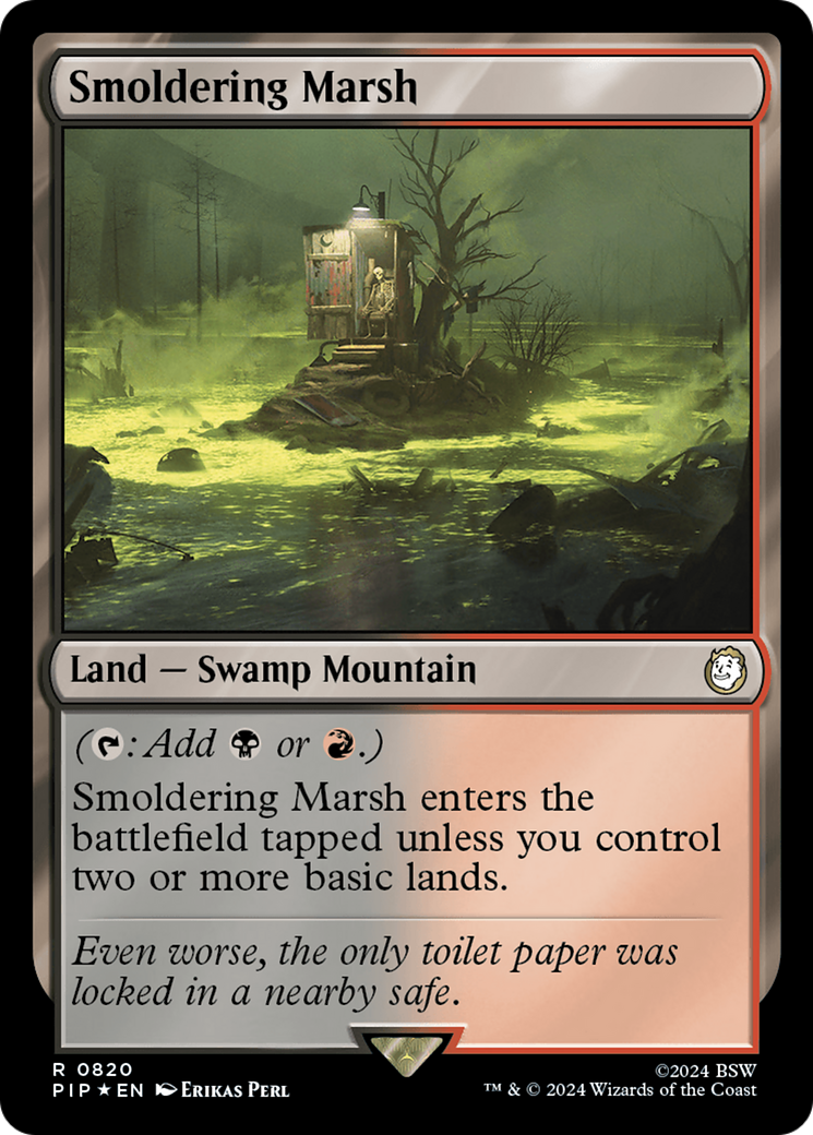 Smoldering Marsh (Surge Foil) [Fallout] - Trinity Hobby