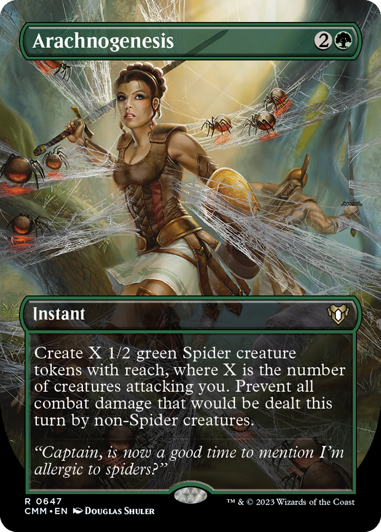 Arachnogenesis (Borderless Alternate Art) [Commander Masters] - Trinity Hobby