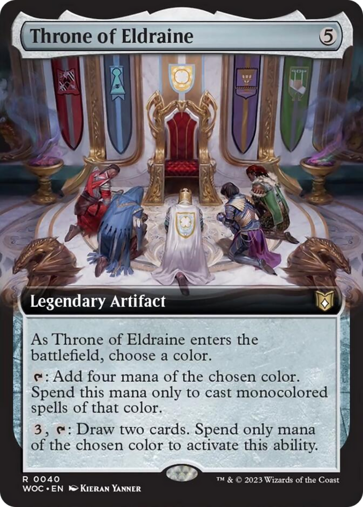Throne of Eldraine (Extended Art) [Wilds of Eldraine Commander] - Trinity Hobby