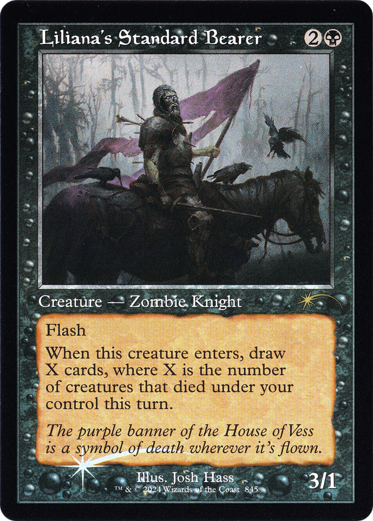 Liliana's Standard Bearer (Retro Frame) (SLD-845) - [Secret Lair Drop Series] Foil