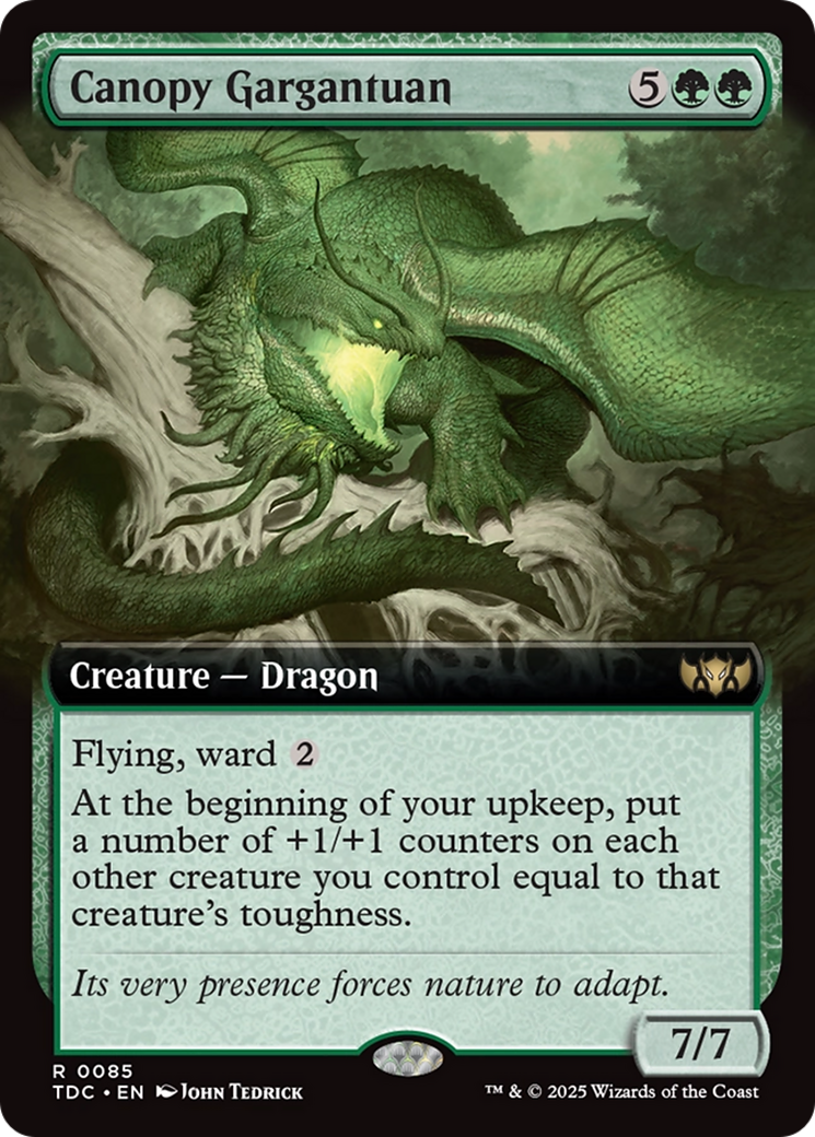 Canopy Gargantuan (Extended Art) (TDC-085) - [Commander: Tarkir: Dragonstorm] - Trinity Hobby
