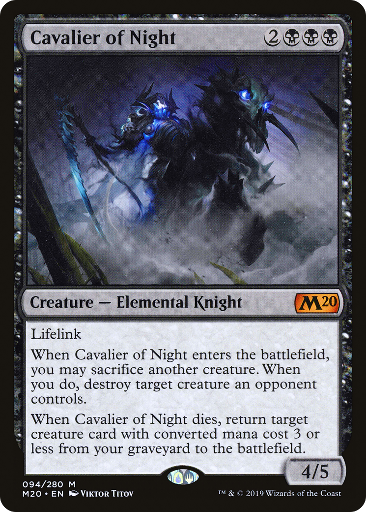 Cavalier of Night [Core Set 2020] - Trinity Hobby