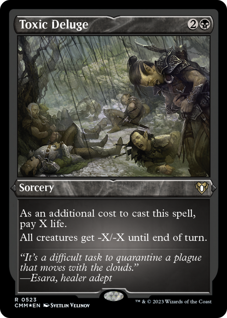 Toxic Deluge (Foil Etched) [Commander Masters] - Trinity Hobby