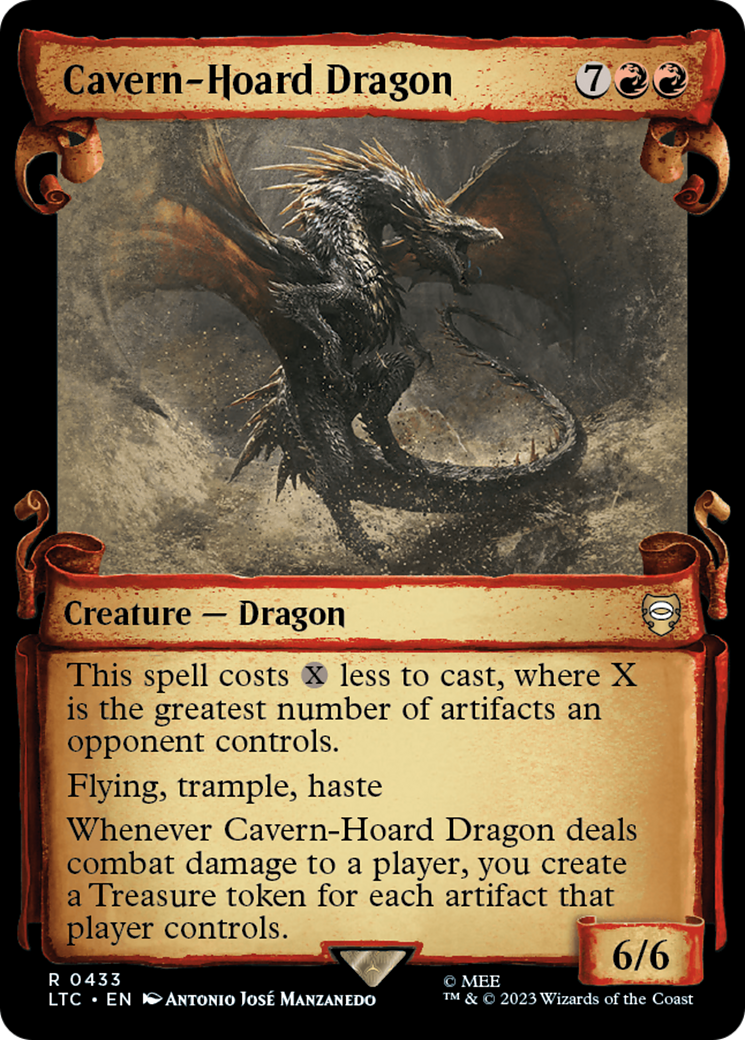 Cavern-Hoard Dragon [The Lord of the Rings: Tales of Middle-Earth Commander Showcase Scrolls] - Trinity Hobby