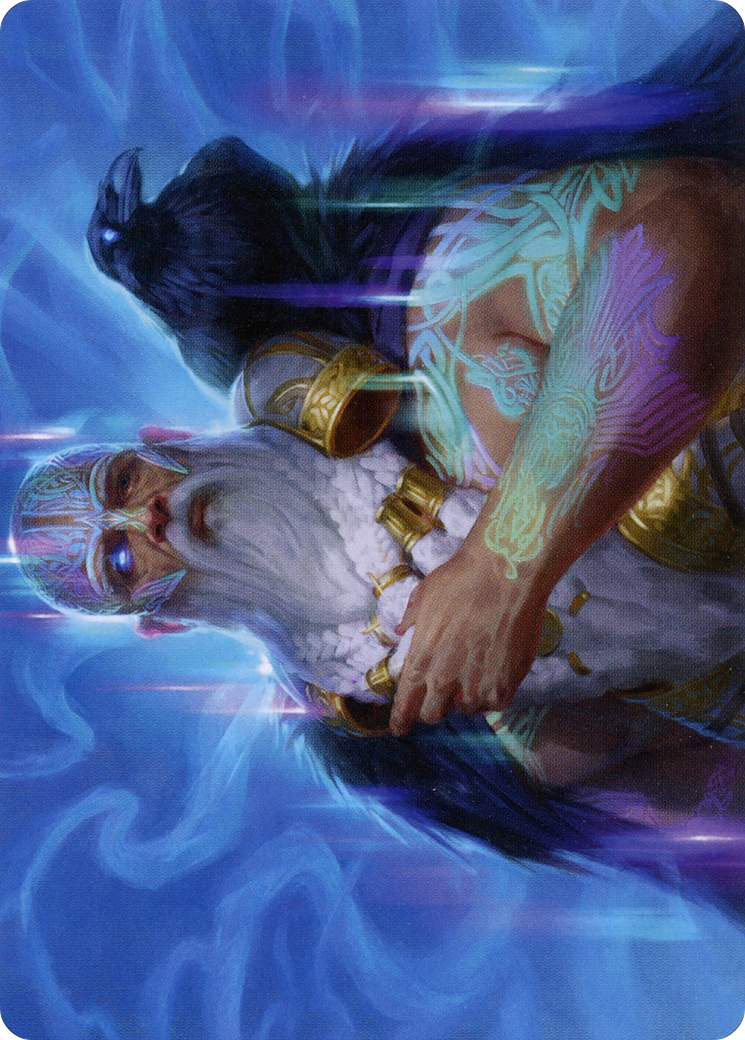 Alrund, God of the Cosmos Art Card  (ASKHM-009) - [Art Series: Kaldheim] (Borderless)