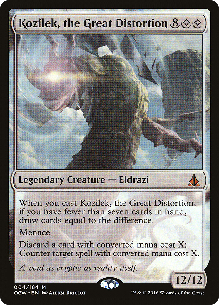 Kozilek, la Grande Distorsion [Serment des Sentinelles] 