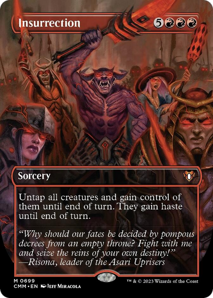 Insurrection (Borderless Alternate Art) [Commander Masters] - Trinity Hobby