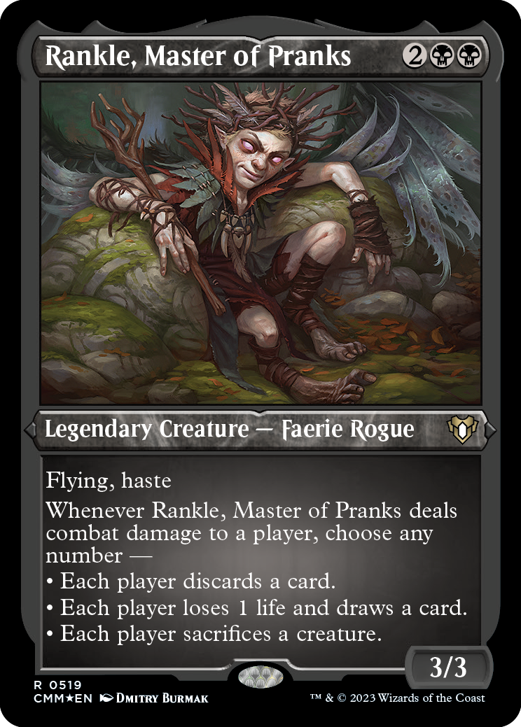 Rankle, Master of Pranks (Foil Etched) [Commander Masters] - Trinity Hobby
