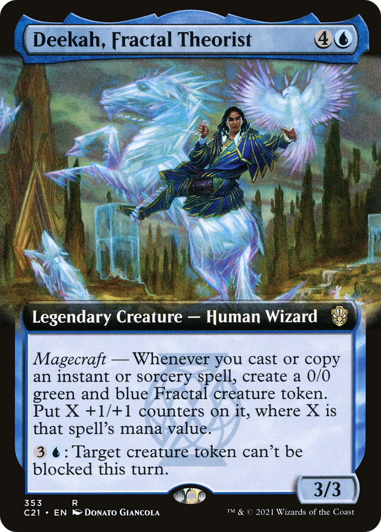 Deekah, Fractal Theorist (Extended Art) [Commander 2021] - Trinity Hobby