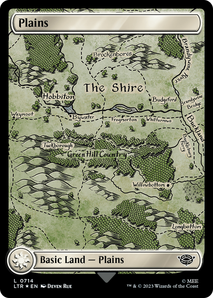 Plains (0714) (Surge Foil) [The Lord of the Rings: Tales of Middle-Earth] - Trinity Hobby