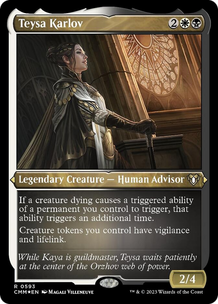 Teysa Karlov (Foil Etched) [Commander Masters] - Trinity Hobby