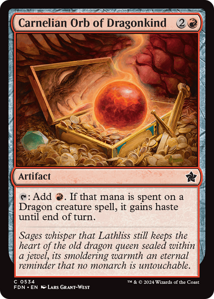 Carnelian Orb of Dragonkind [Foundations] - Trinity Hobby
