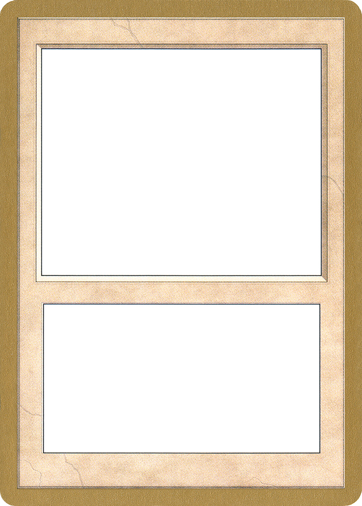 2002 World Championship Blank Card [World Championship Decks 2002] - Trinity Hobby