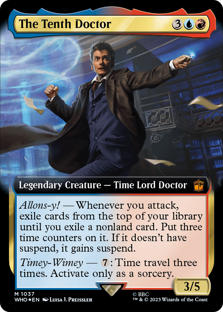 The Tenth Doctor (Extended Art) (Surge Foil) [Doctor Who] - Trinity Hobby