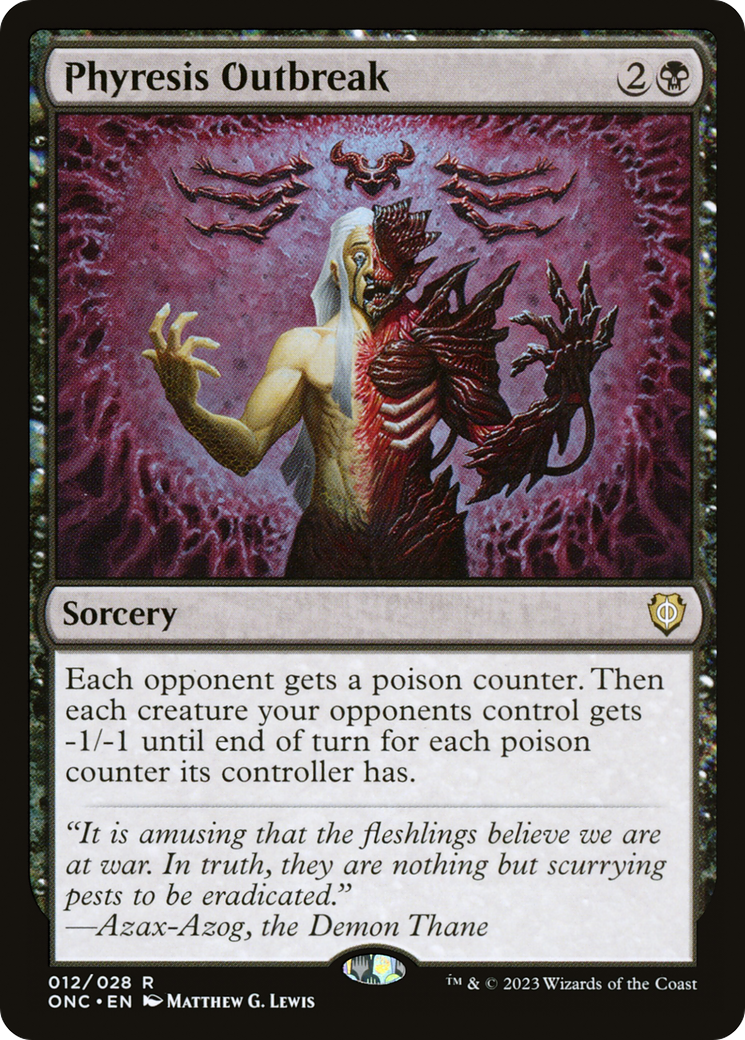 Phyresis Outbreak [Phyrexia: All Will Be One Commander] - Trinity Hobby