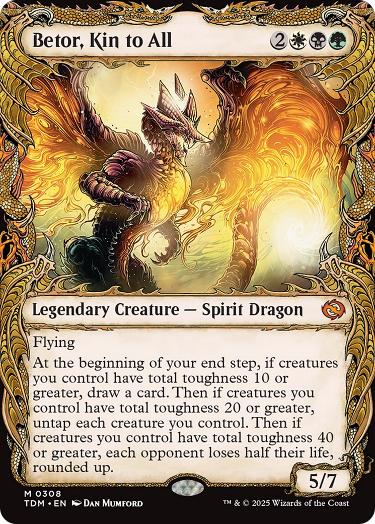 Betor, Kin to All  [Foil]  (TDM-308) - [Tarkir: Dragonstorm]: (Showcase) - Trinity Hobby