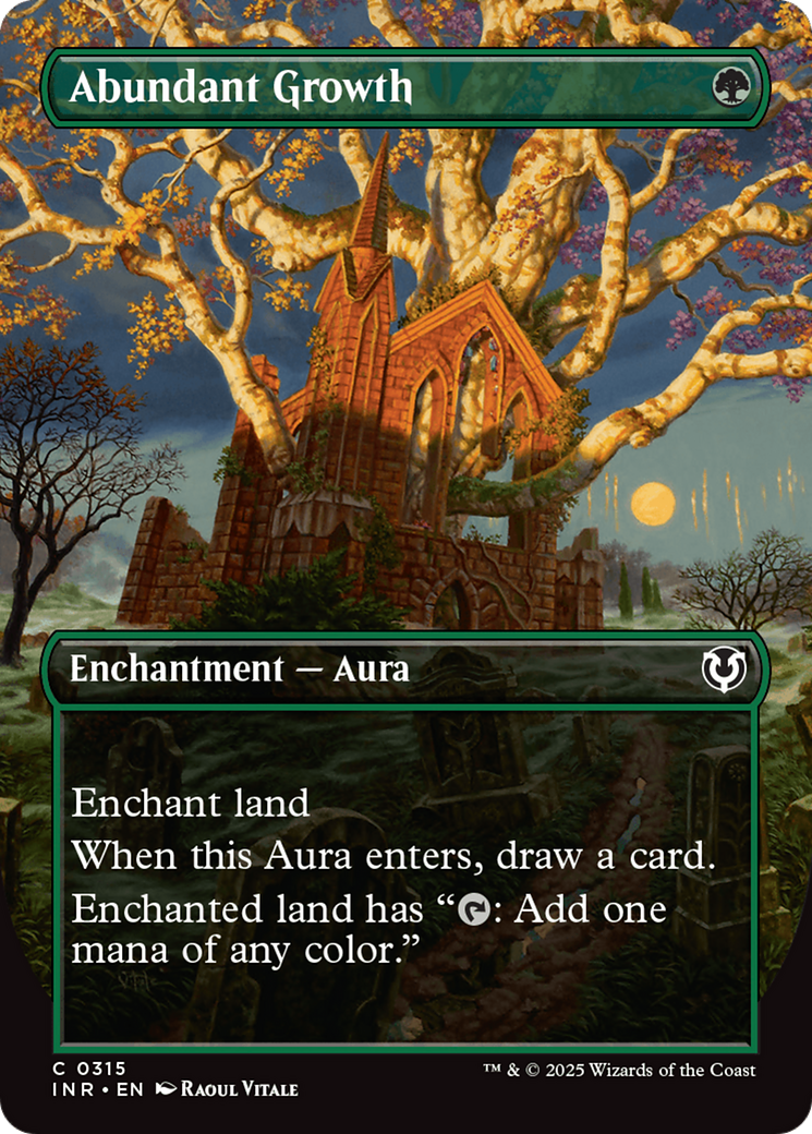 Abundant Growth (Borderless) [Innistrad Remastered] - Trinity Hobby